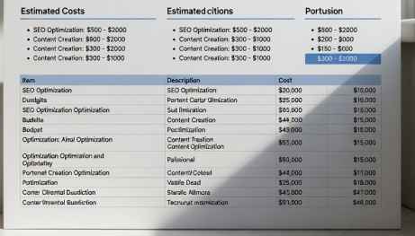 Orçamento Otimização De Site